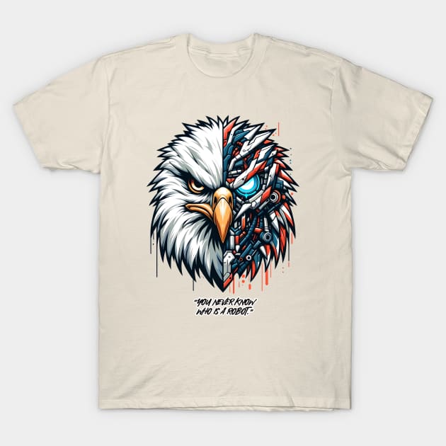 You never know, Eagle is a robot. T-Shirt by DrextorArtist